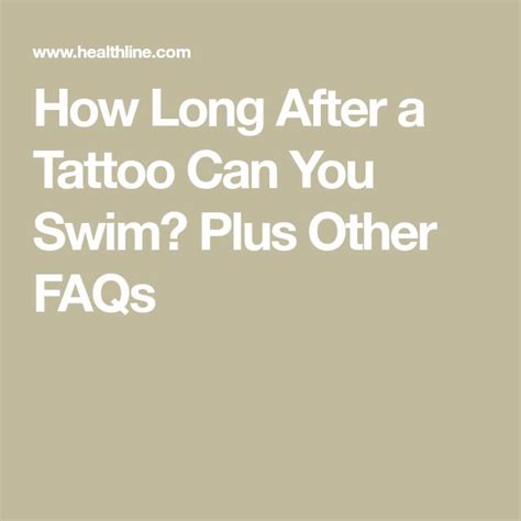 How Long Can I Swim After Tattoo: Exploring the Myths and Realities of Post-Tattoo Care